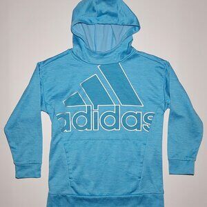 Adidas Boys Youth Light Blue Pullover Hooded Sweatshirt Size Medium 10/12